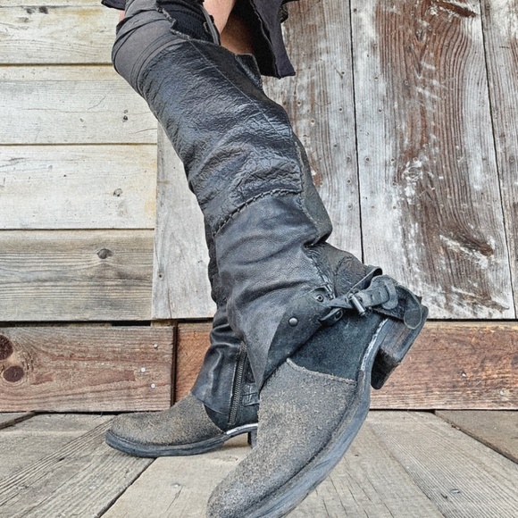A.S.98 Shoes - AS98 airstep pieced slouchy boots A.S.98